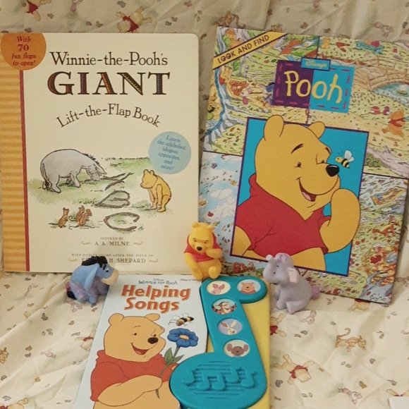 Disney Winnie The Pooh and Friends Bundle Book Toy Activity Collectibles - Picture 1 of 17